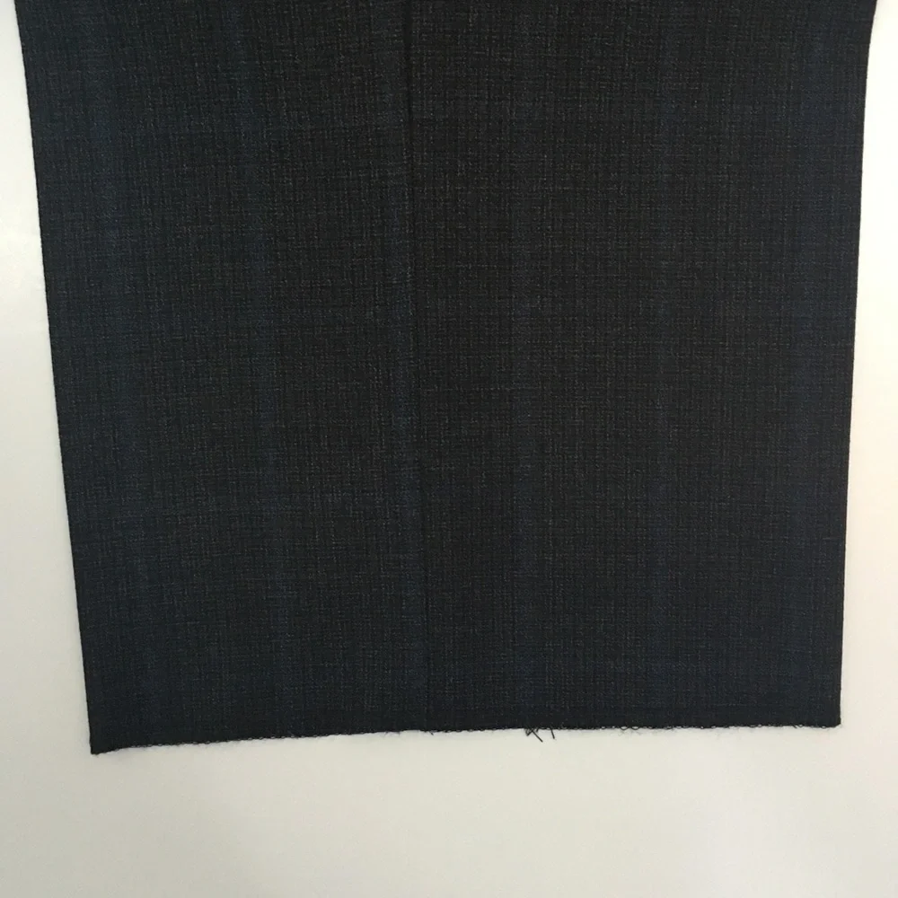 Dkny 42s mens suit charcoal checks blue 2 piece slim fit 100% wool new ea0069